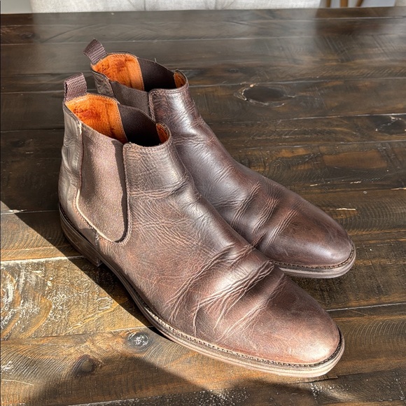 Stockholm Men's Brown Leather Boots 43 - Picture 4 of 6